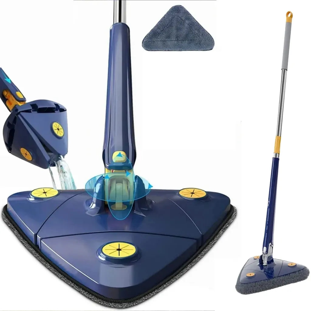 Adjustable Triangular Cleaning Mop Twisting 360° Rotating