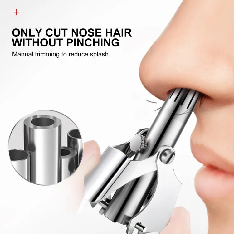 Stainless Steel Manual Nose Trimmer Shaving Nose Ear Hair Face Care Washable