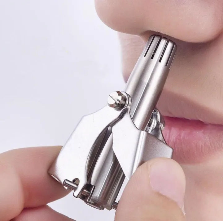 Stainless Steel Manual Nose Trimmer Shaving Nose Ear Hair Face Care Washable