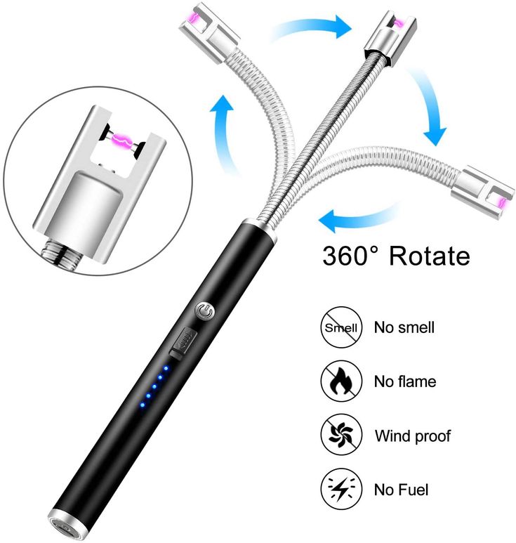 USB Rechargeable ARC Lighter 360° Rotation
