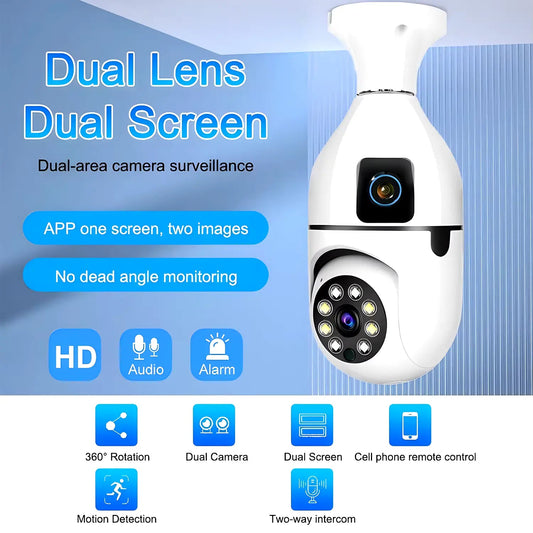 1080P HD WiFi Bulb Socket Security Camera - osenzo.com