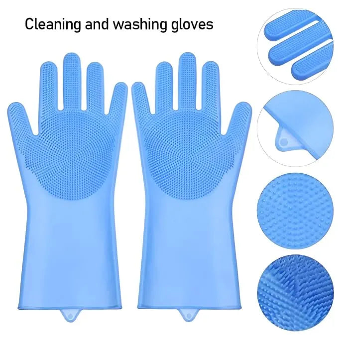 Magic Silicone Dish Washing Gloves