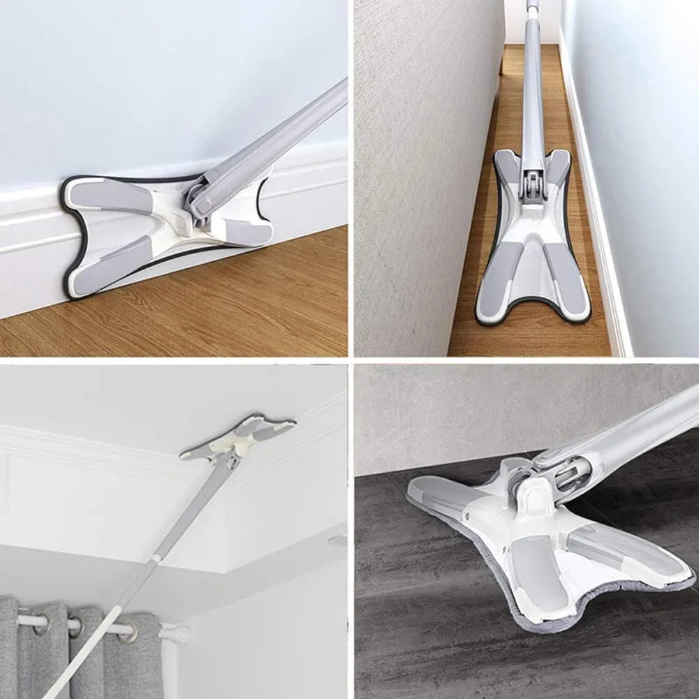 Microfiber X-Type Flat Mop for Home Cleaning