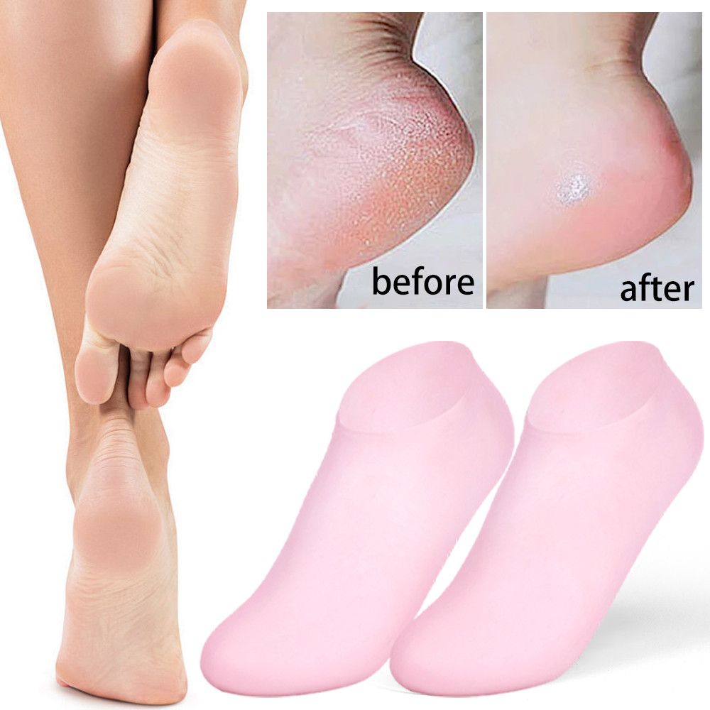 Moisturizing Silicone Gel Socks – Cracked Heel Repair, Softening & Hydration Foot Care