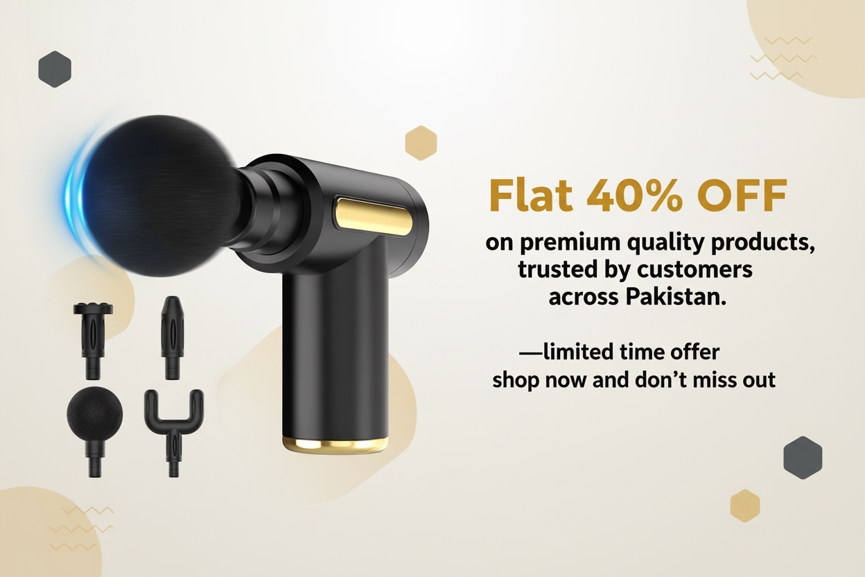 Massager Gun Promotional Banner