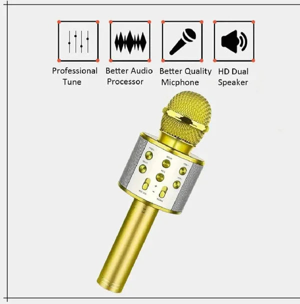 Bluetooth Karaoke Microphone Speaker