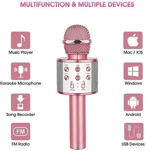 Bluetooth Karaoke Microphone Speaker